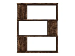 Estantería/Biombo madera aglomerada roble ahumado 80x24x96 cm