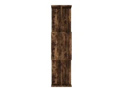 Estantería/Biombo madera aglomerada roble ahumado 80x24x96 cm