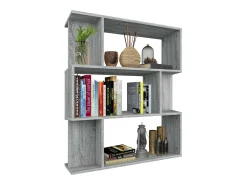 Estantería/Biombo madera contrachapada gris Sonoma 80x24x96 cm