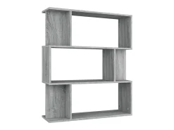 Estantería/Biombo madera contrachapada gris Sonoma 80x24x96 cm