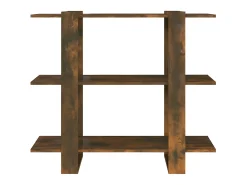 Estantería/divisor de espacios color roble ahumado 100x30x87 cm