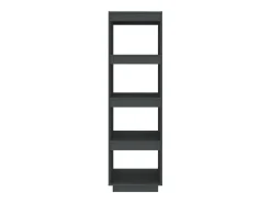 Estantería/divisor de espacios madera de pino gris 40x35x135 cm
