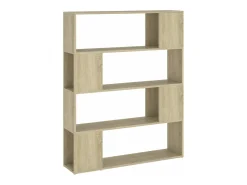 Estantería/divisor de espacios roble Sonoma 100x24x124 cm ES793069