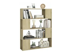 Estantería/divisor de espacios roble Sonoma 100x24x124 cm ES793069