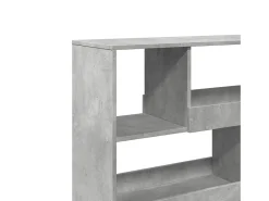 Estantería/divisor de espacios gris hormigón 100x33x94,5 cm