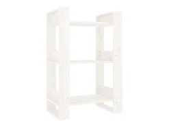 Estantería/divisor de espacios madera pino blanco 60x35x91 cm