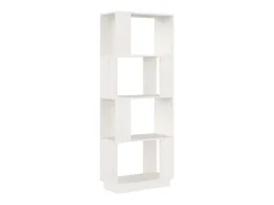 Estantería/divisor de espacios madera pino blanco 51x25x132 cm