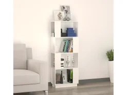 Estantería/divisor de espacios madera pino blanco 51x25x132 cm