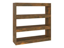 Estantería/divisor de espacios roble ahumado 100x30x103 cm