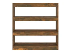 Estantería/divisor de espacios roble ahumado 100x30x103 cm