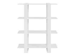 Estantería/divisor de espacios blanco brillante 100x30x123,5 cm