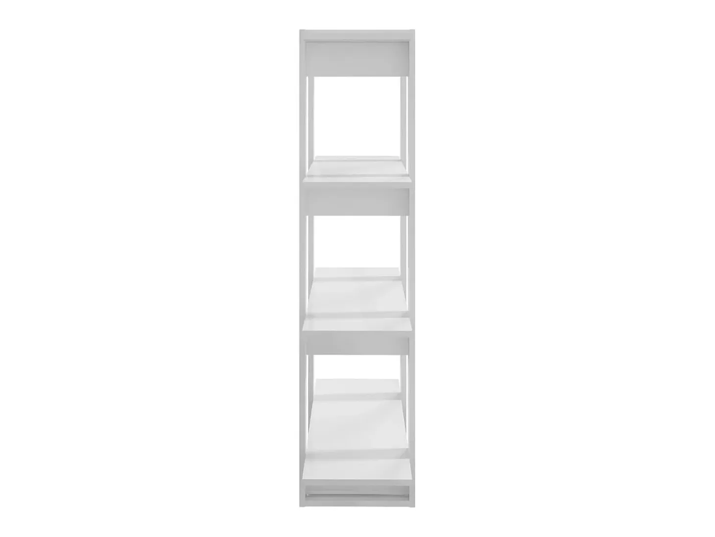Estantería/divisor de espacios blanco brillante 100x30x123,5 cm