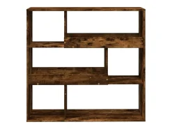 Estantería/divisor de espacios roble ahumado 100x33x94,5 cm
