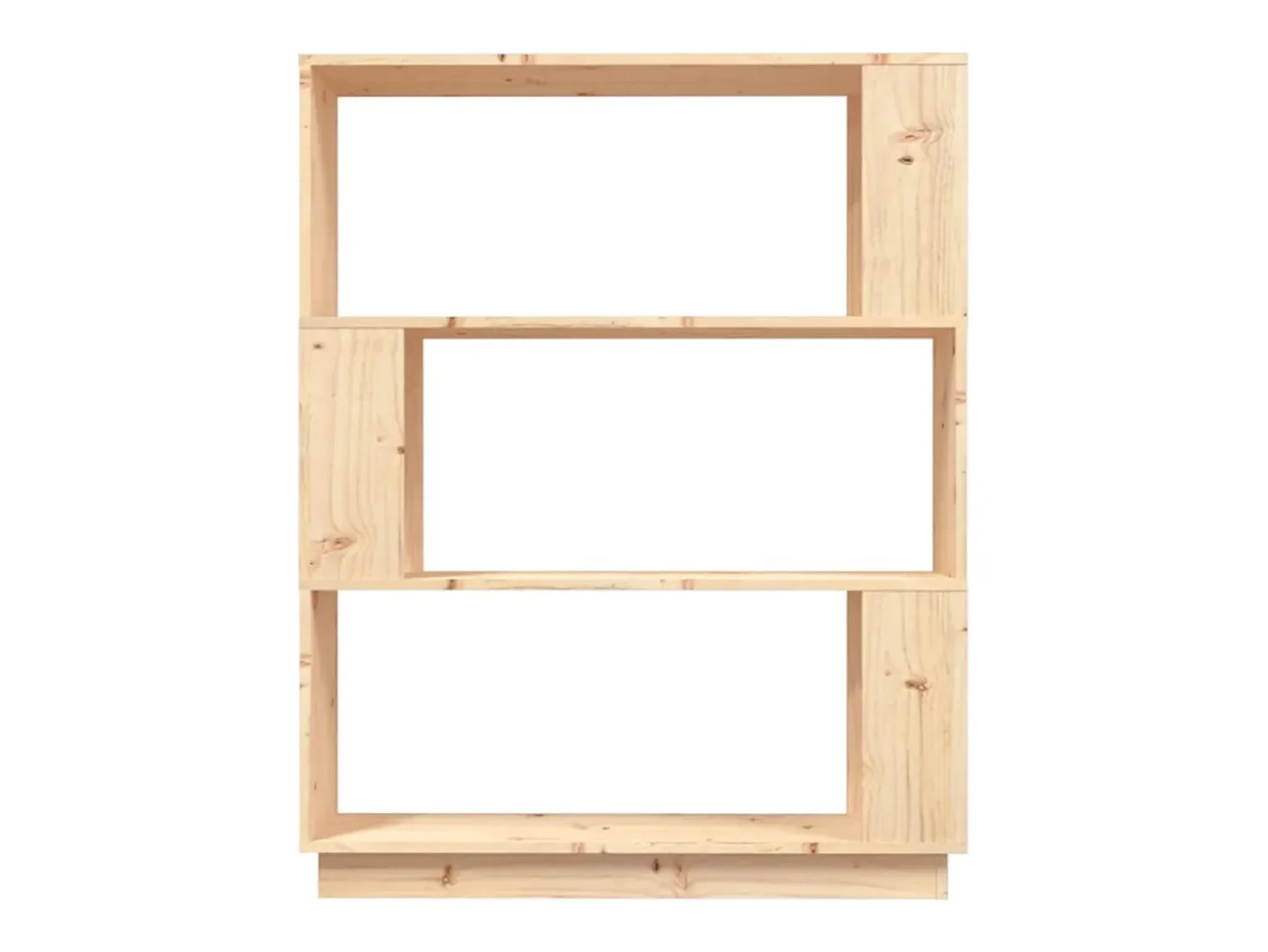 Estantería/divisor de espacios madera maciza pino 80x25x101 cm