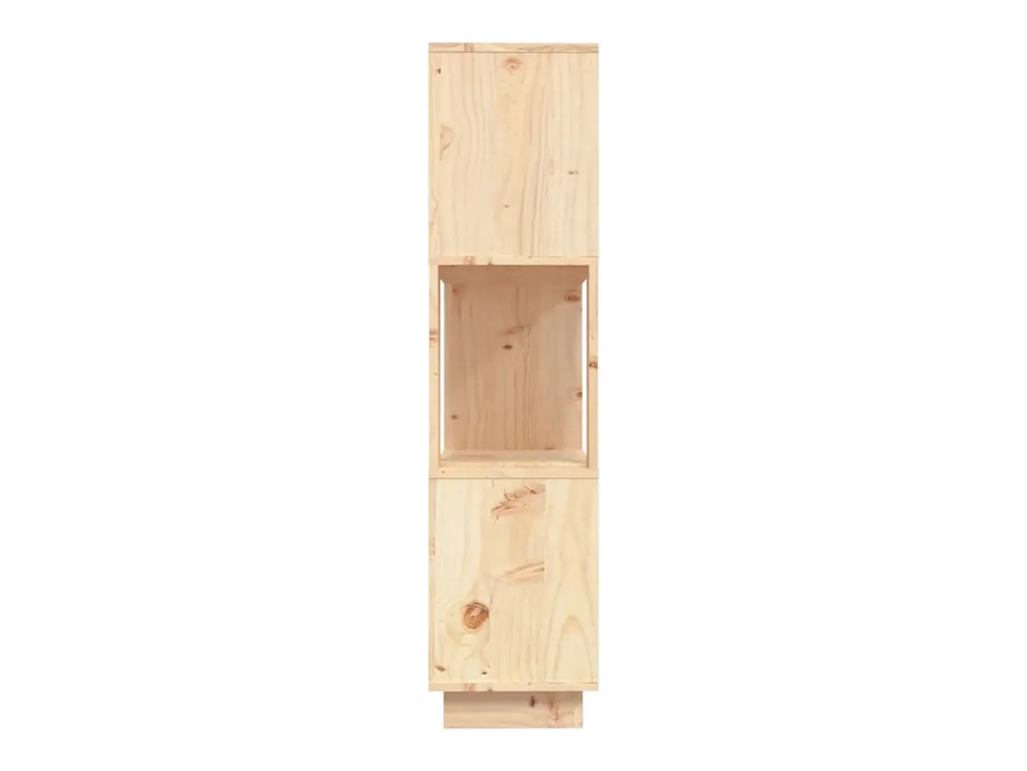 Estantería/divisor de espacios madera maciza pino 80x25x101 cm
