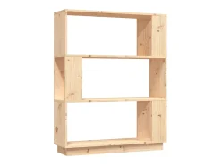 Estantería/divisor de espacios madera maciza pino 80x25x101 cm