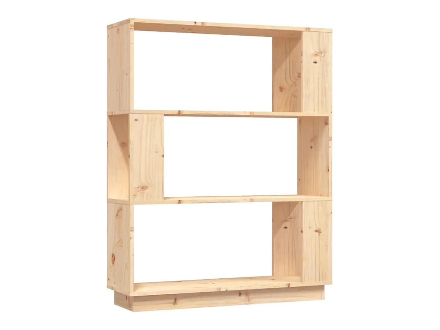 Estantería/divisor de espacios madera maciza pino 80x25x101 cm