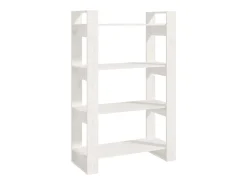 Estantería/divisor de espacios madera pino blanco 80x35x125 cm