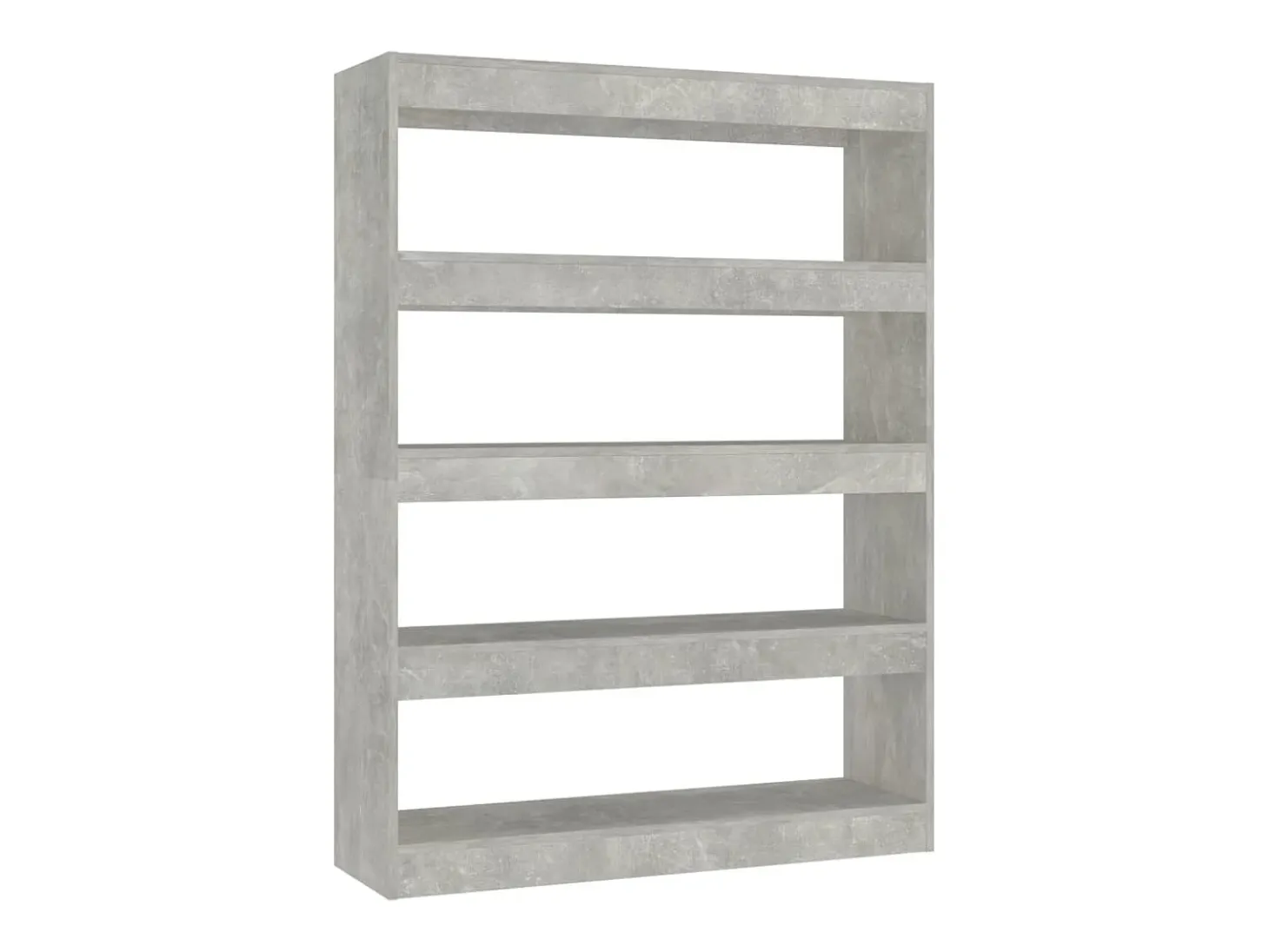 Estantería/divisor de espacios gris hormigón 100x30x135 cm
