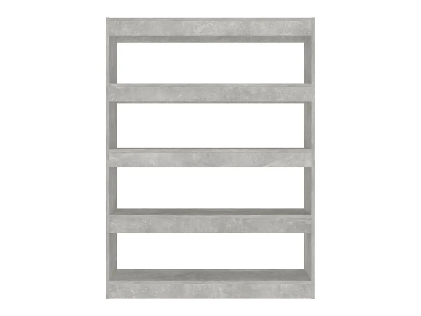 Estantería/divisor de espacios gris hormigón 100x30x135 cm