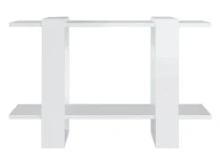 Estantería/divisor de espacios blanco brillante 80x30x51 cm