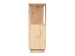 Estantería/divisor de espacios madera maciza pino 80x25x70 cm