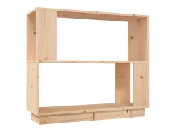 Estantería/divisor de espacios madera maciza pino 80x25x70 cm