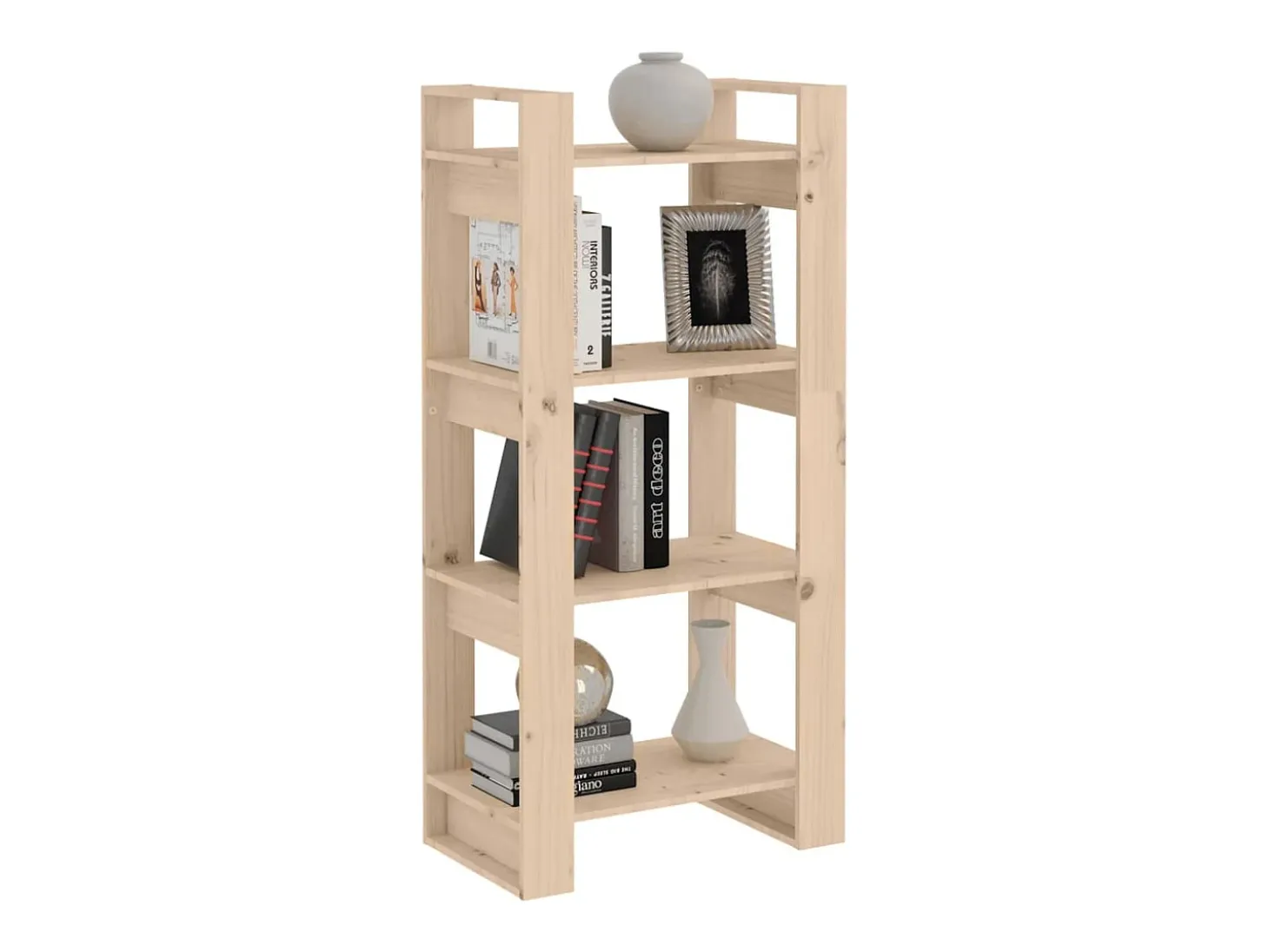 Estantería/divisor de espacios madera maciza 60x35x125 cm