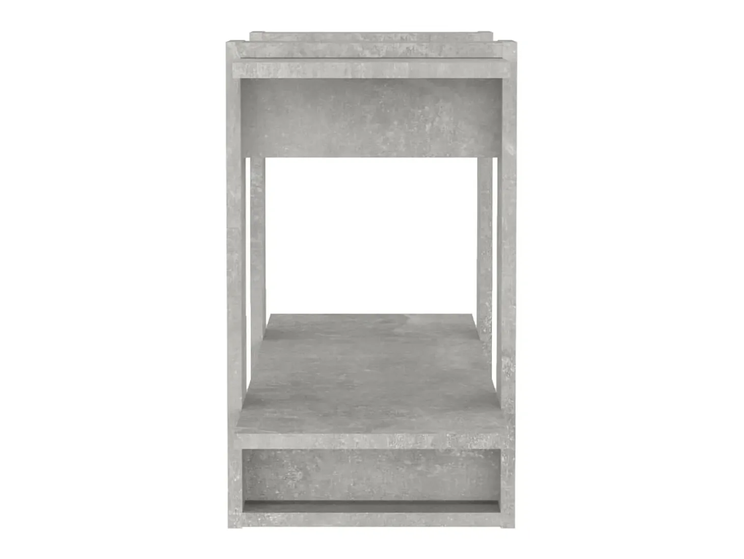 Estantería/divisor de espacios gris hormigón 80x30x51 cm