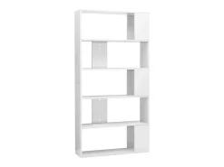 Estantería/divisor de espacios blanco brillo 80x24x159cm