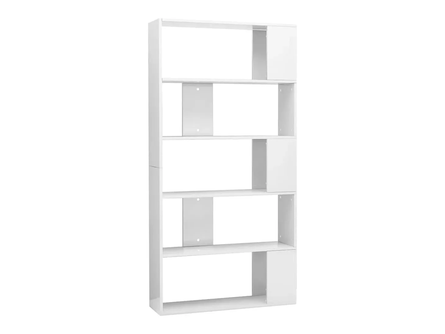 Estantería/divisor de espacios blanco brillo 80x24x159cm
