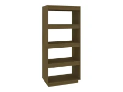 Estantería/divisor de espacios madera pino marrón 60x35x135 cm
