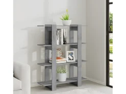 Estantería/divisor de espacios gris Sonoma 100x30x123,5 cm