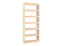 Estantería/divisor de espacios madera de pino 80x30x199,5 cm