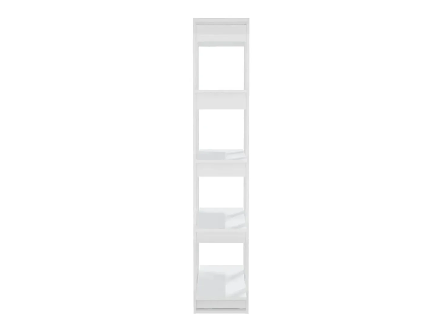 Estantería/divisor espacio aglomerado blanco brillo 80x30x160cm