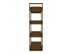 Estantería/divisor espacios madera pino marrón miel 80x35x125cm