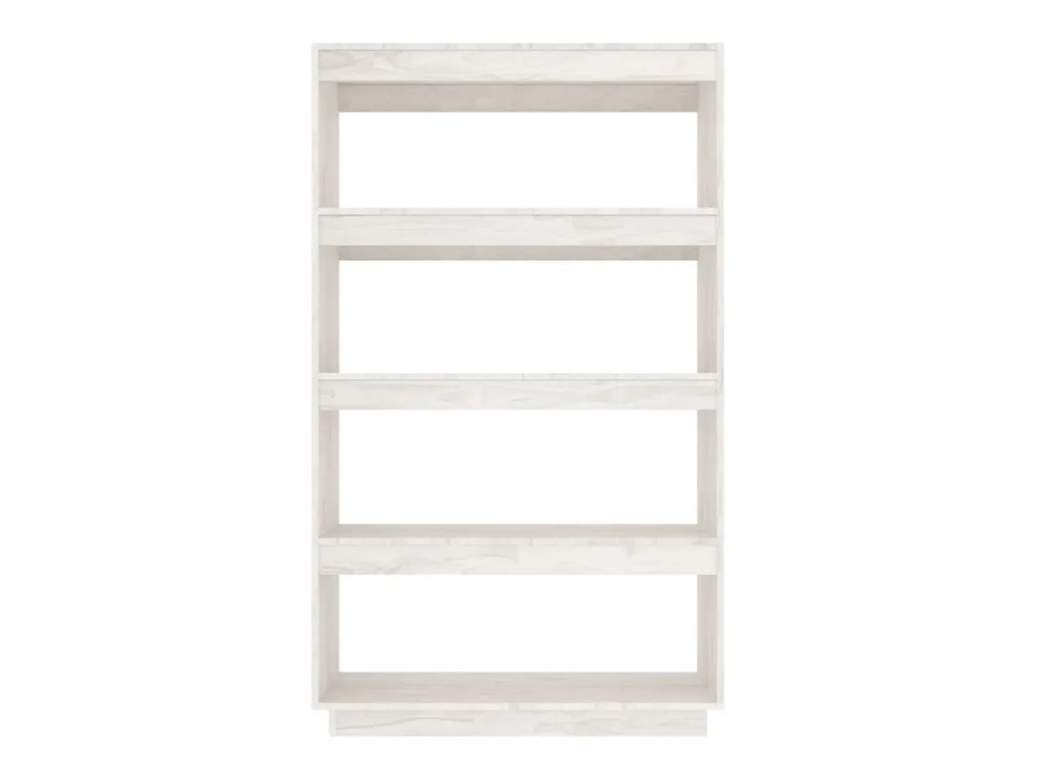 Estantería/divisor espacios madera pino blanco 80x35x135 cm