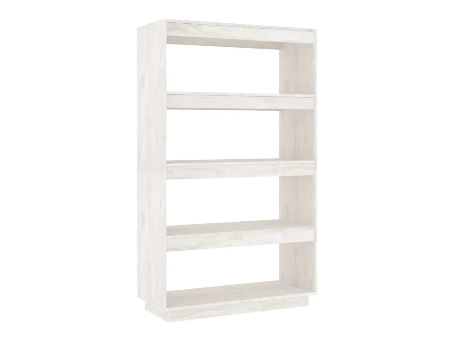 Estantería/divisor espacios madera pino blanco 80x35x135 cm