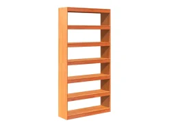 Estantería/divisor espacios madera maciza pino 100x30x199,5 cm
