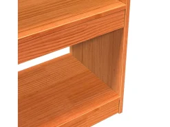 Estantería/divisor espacios madera maciza pino 100x30x199,5 cm