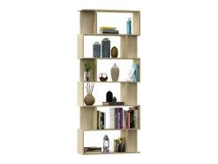 Estantería/divisor madera contrachapada color roble 80x24x192cm