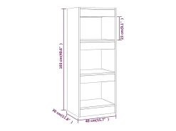 Estantería/divisor madera ingeniería roble Sonoma 40x30x103 cm