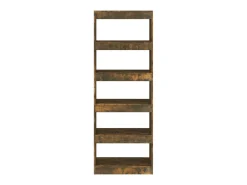 Estantería/divisor madera ingeniería roble ahumado 60x30x166 cm
