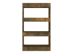 Estantería/divisor madera ingeniería roble ahumado 60x30x103 cm