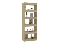 Estantería/divisor madera ingeniería roble Sonoma 60x30x166 cm
