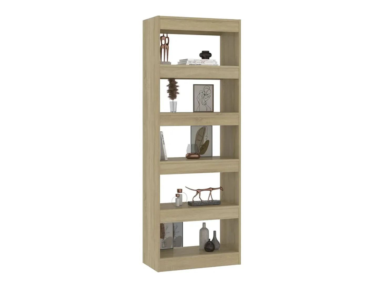 Estantería/divisor madera ingeniería roble Sonoma 60x30x166 cm