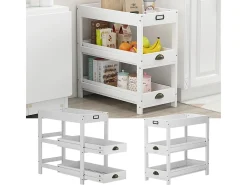 Estanterías de almacenamiento blanco 33x66x66 legum