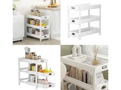 Estanterías de almacenamiento blanco 33x66x66 legum