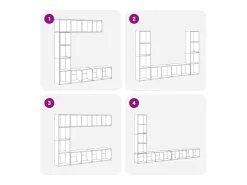 Estanterías para libros 3 unidades madera ingeniería roble artesanal