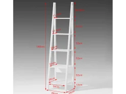 Estanterias Librerias,Estanterias de Diseño,Estantería de Esquina,Blanco,FRG101-W SoBuy ES